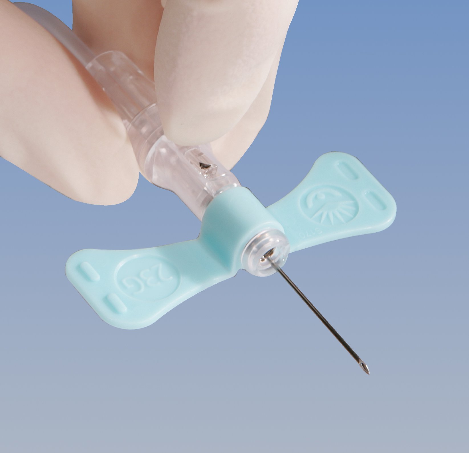 Set Blood Collection BD Vacutainer® Push Button Blood Collection Set with Holder 23 Gauge 3/4 Inch Needle Length Safety Needle 12 Inch Tubing Sterile (20/BX 5BX/CS) by BD  ID 368656
